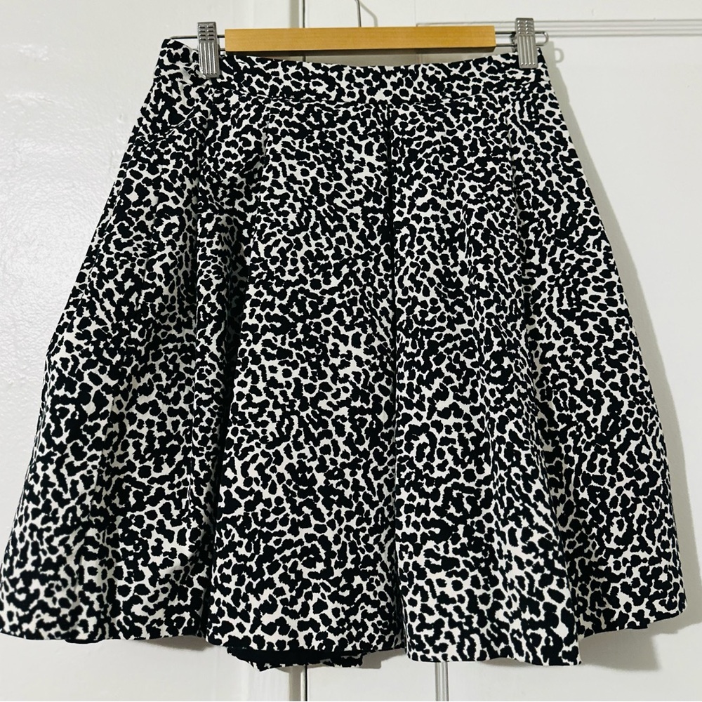 Banana Republic Black Mini Skater Skirt